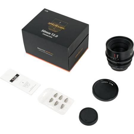 7Artisans Spectrum 50mm T2.0 Full Frame - obiektyw, zestaw